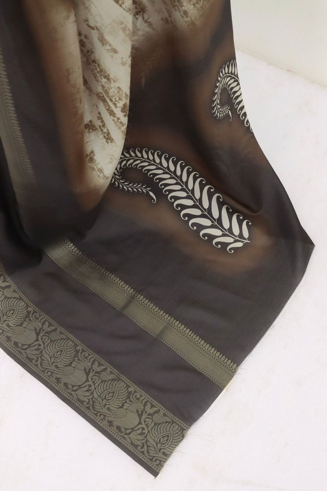 DF 173 Ek Tara Silk Weaving Zari Border Printed Saree Wholesale Shop In Surat